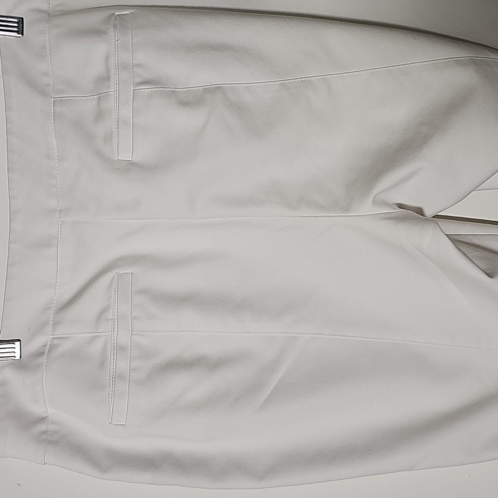 White Straight-Leg Pants By Chicos So Slimming. Large 14. Nice. - Picture 4 of 8